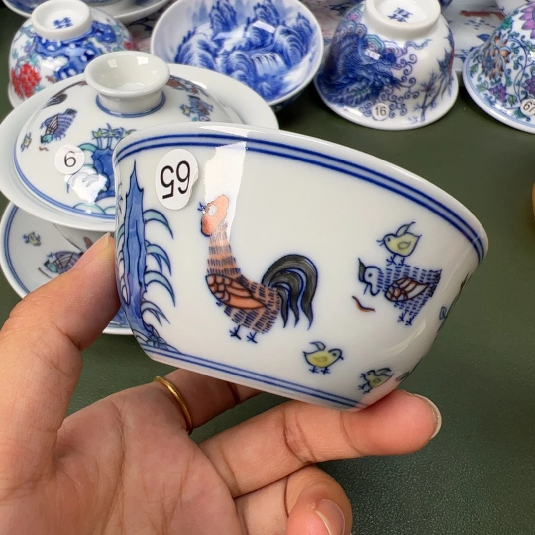 景德镇纯手工纯手绘茶具木木65