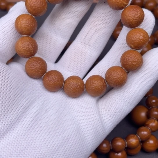 橄榄核手串/手链广西古树铁核1.4+精品橘皮