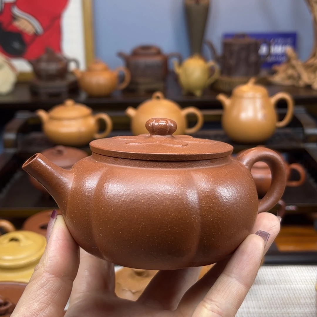 紫砂茶壶暖**笑紫砂茶具半手工制作