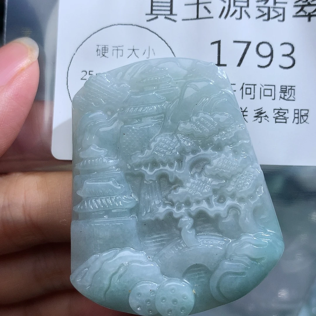 翡翠未镶嵌颈饰1793