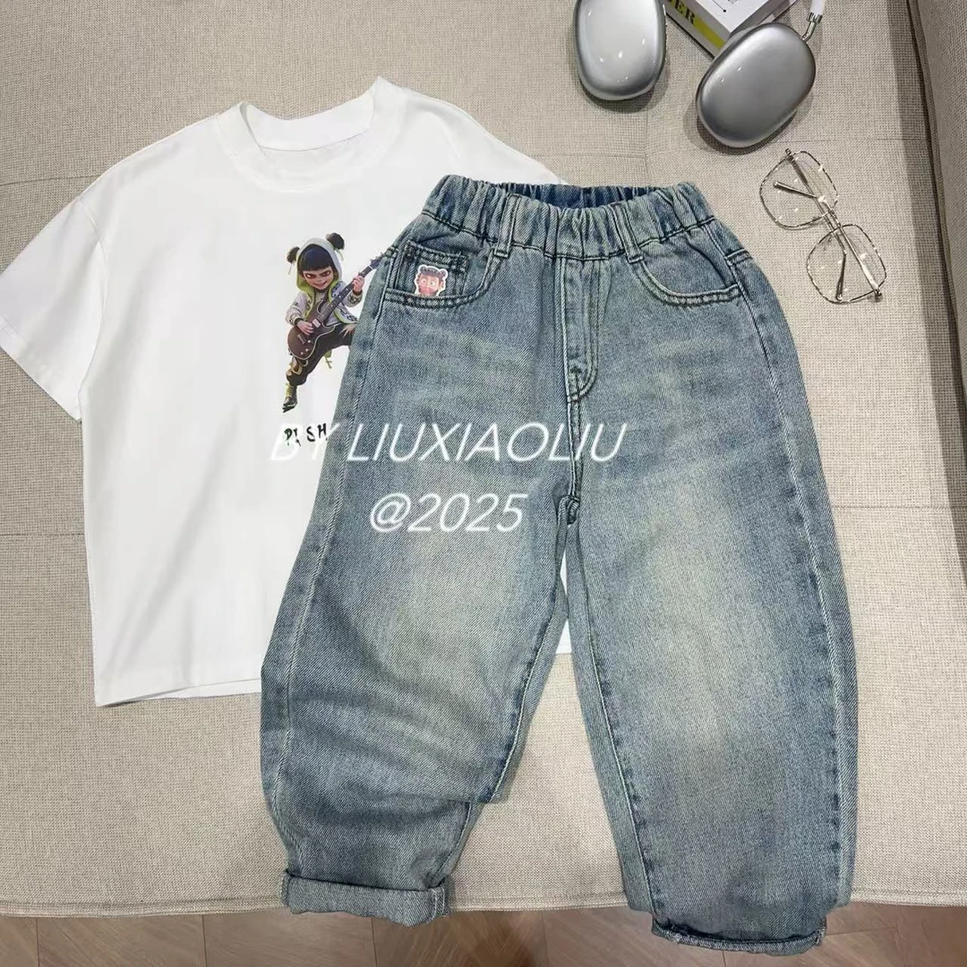 杭州六小六正版 BY LIUXIAOLIU春季儿童牛仔裤15909