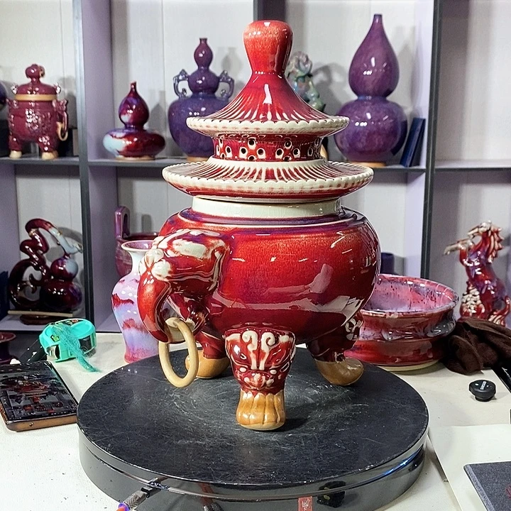 三***姨瓷片中国神垕精品钧瓷