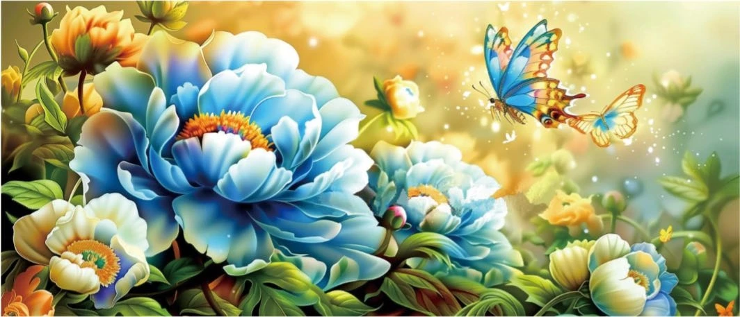 【彩丽绮十字绣】2025新款01661蝶舞丹青十字绣手工自己绣