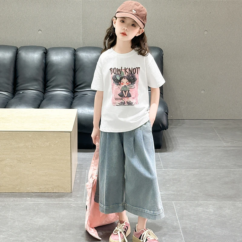 套装女童休闲夏季阔腿宽松夏装儿童套装女童休闲夏季阔腿宽松夏装
