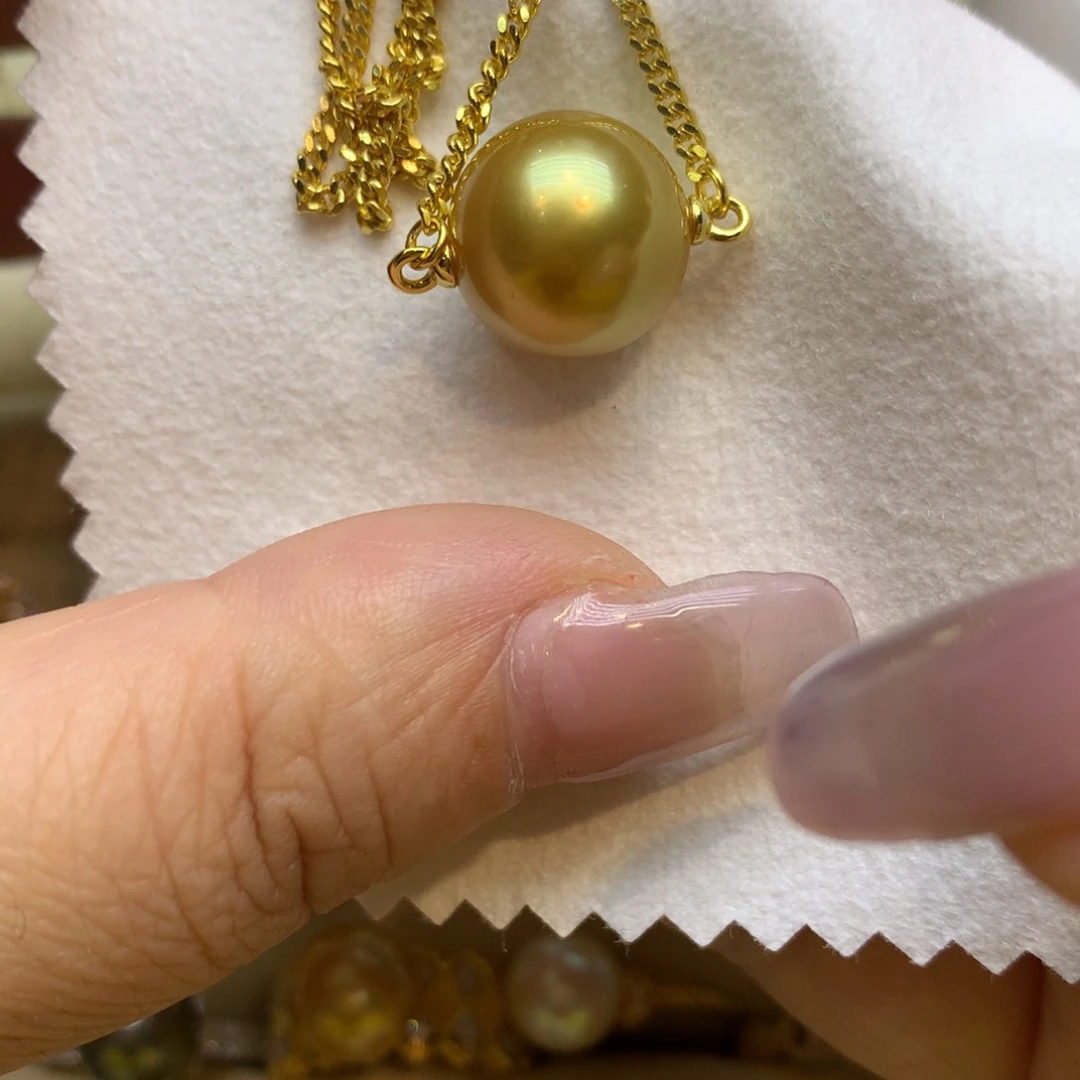 颈饰银S925镶嵌海水珍珠