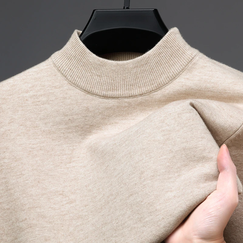 保罗 狮东尼【半高领】男士冬季毛衣秋冬款加厚打底衫针织衫毛衫