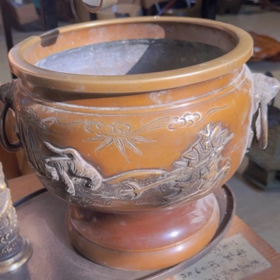 铜中古工艺品摆件
