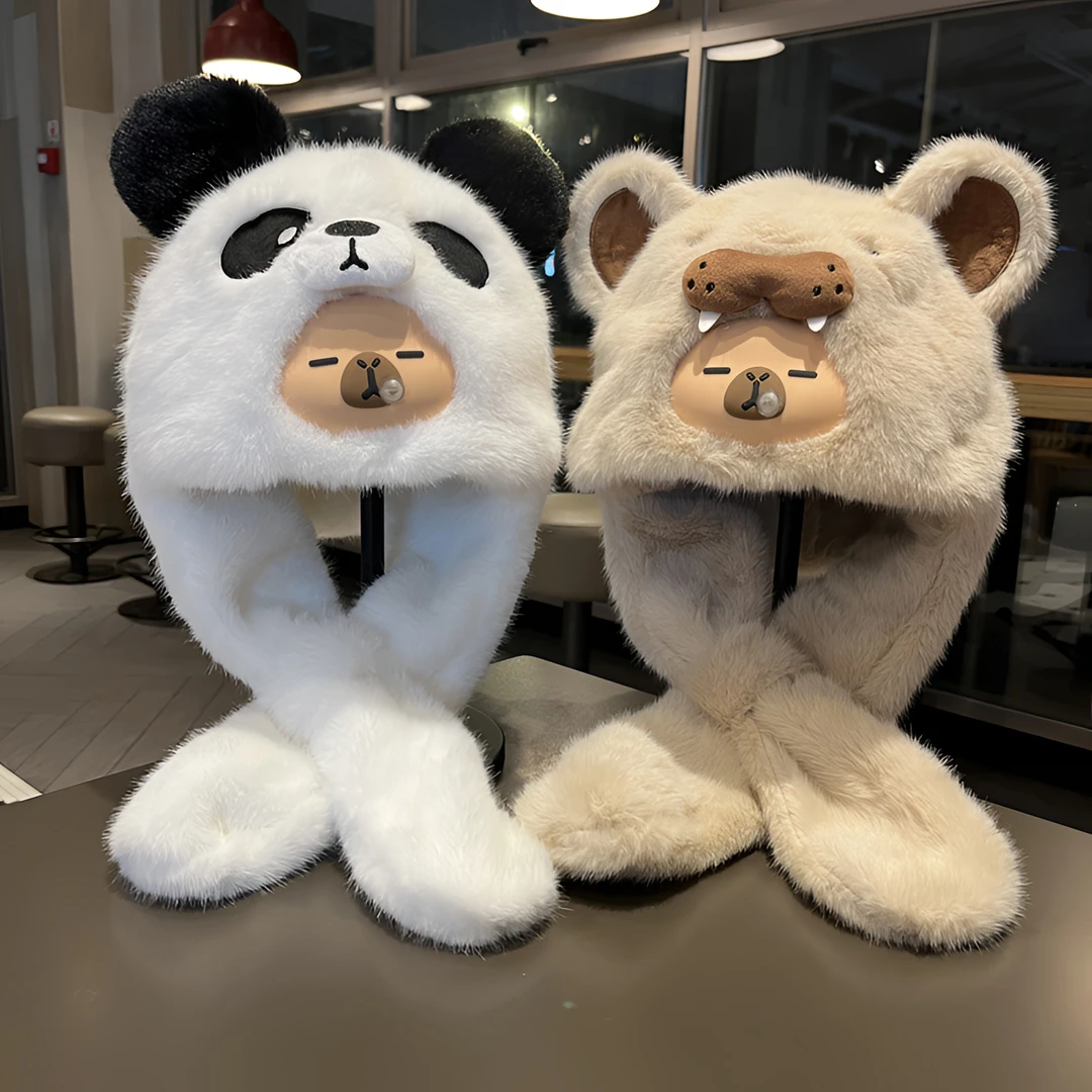 儿童帽子冬季加厚保暖雷锋帽户外女孩可爱艾莎公主皮质防风护耳帽