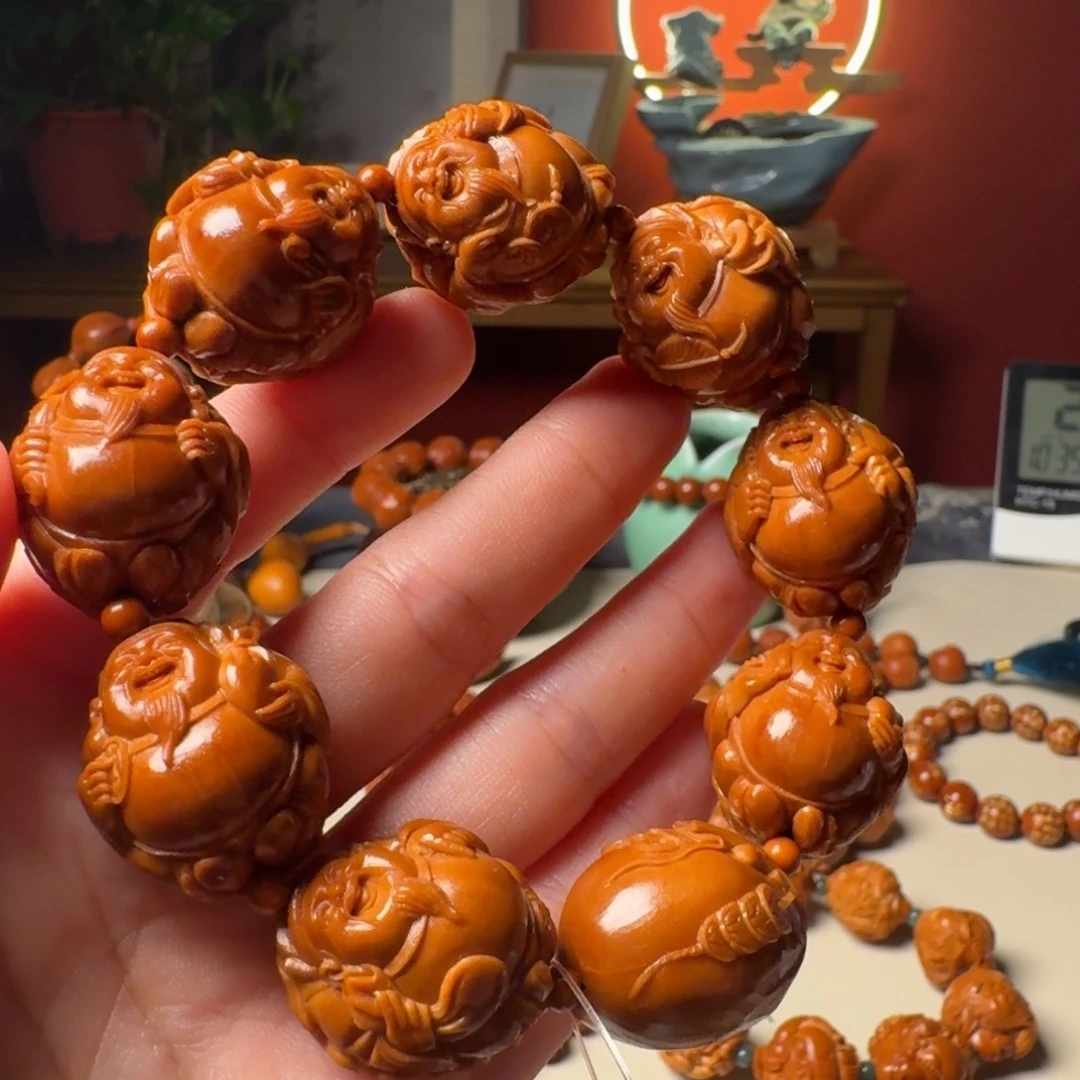 橄榄核手串/手链手工财神