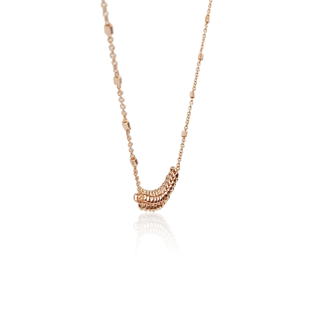 铜合金项链 定制欧货V版子弹头项链-0024