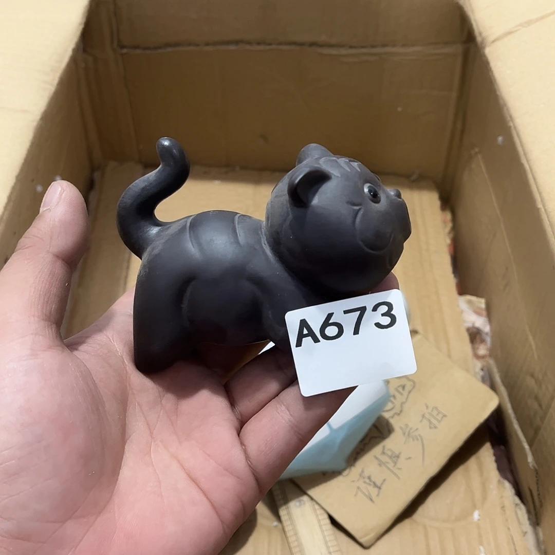 瓷片茶摆件工艺品摆件666