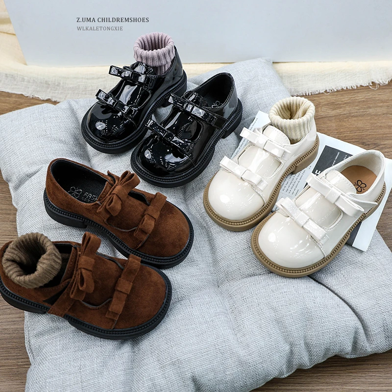 女童小皮鞋2025春季新款儿童小单鞋时尚百搭软底经典款