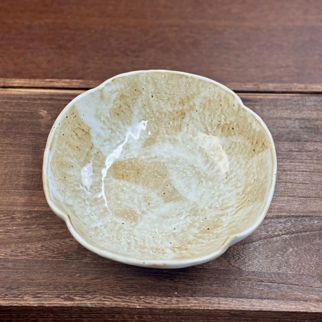 【聚宝】手作粗陶复古家用餐具汤碗菜碗面碗禅意釉下彩侘寂风点心盘