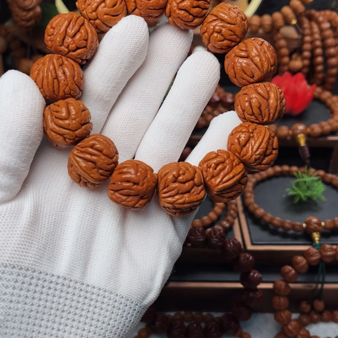 吊坠桃核風****年24霸王龙手串