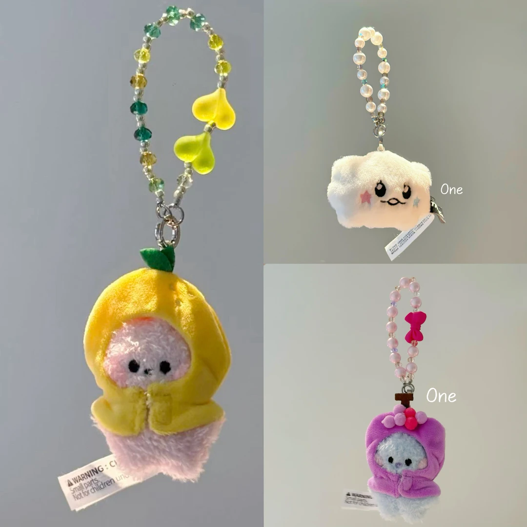 ONE| 珠饰 云朵宝宝手机链手工串珠挂链便携短款手机链