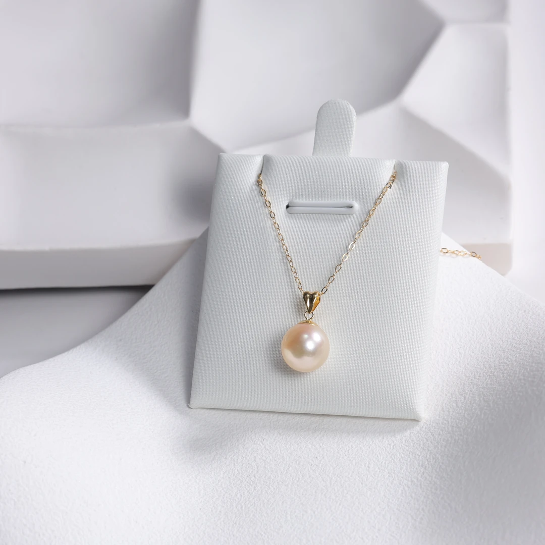 【LNDI】18K金 海水akoya羽翼皇后金珍珠 吊坠 9-9.5MM