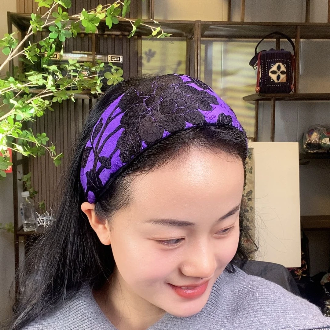 织绣老绣手工刺绣发箍