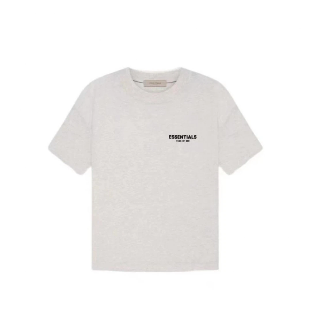 夏季男款短袖前后植绒贴布logo情侣经典款百搭T恤