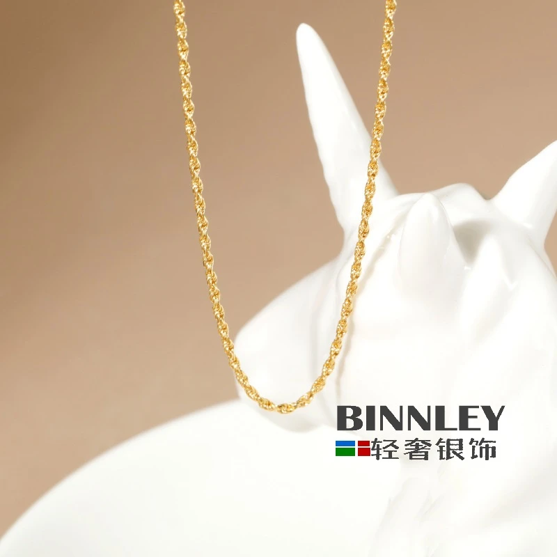 坠链均925银 流光环绕项链气质时尚百搭简约坠链素款轻奢设计感