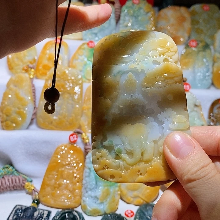 翡翠未镶嵌吊坠(不含链)