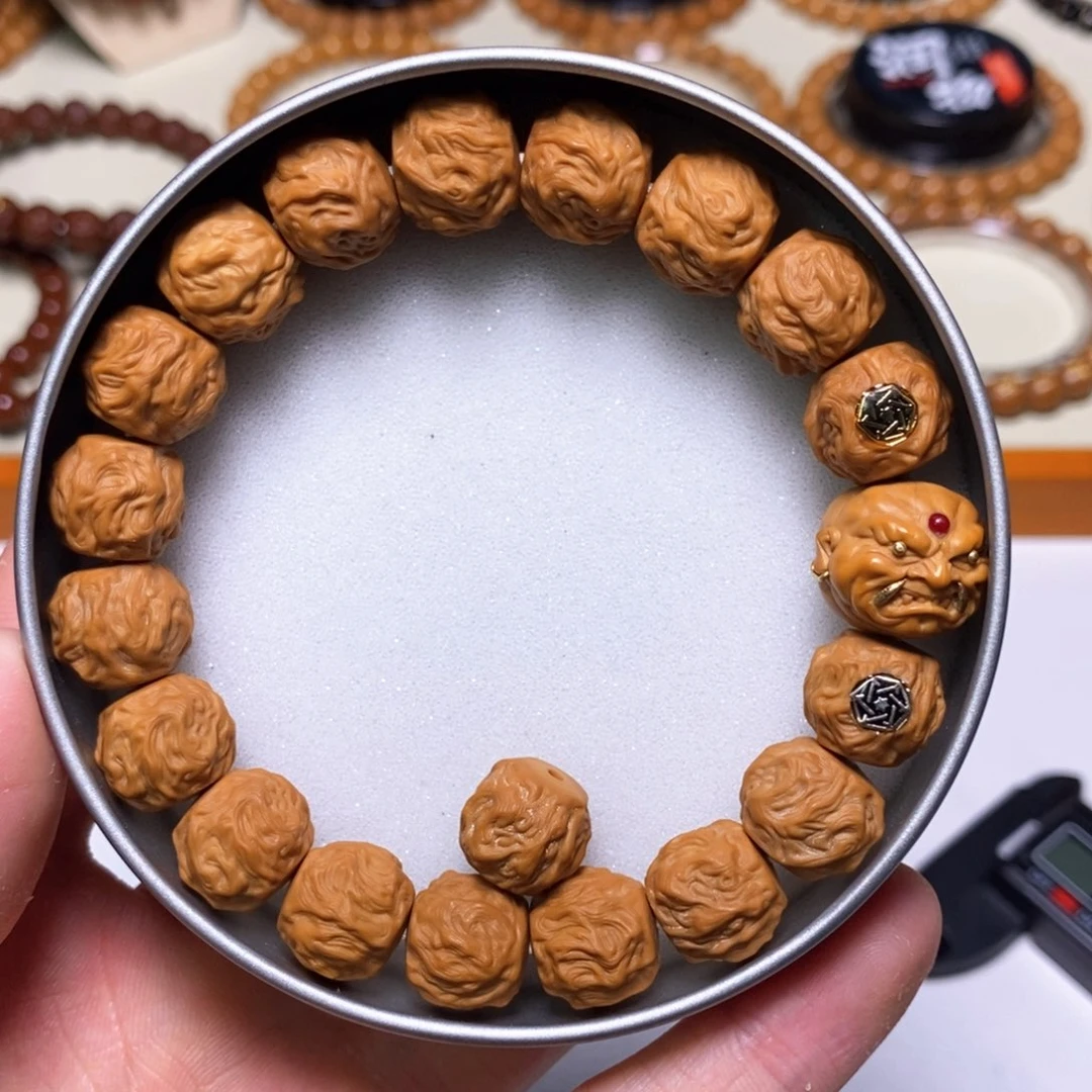 手串猴头核桃全品金银双标款獠牙恶僧龙蛇之变 尺寸13+ 101号