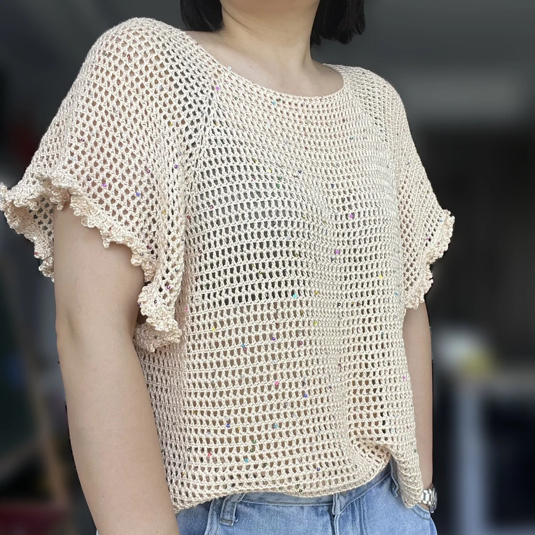 【二两】大团小亮片蕾丝线手工夏季蕾丝线