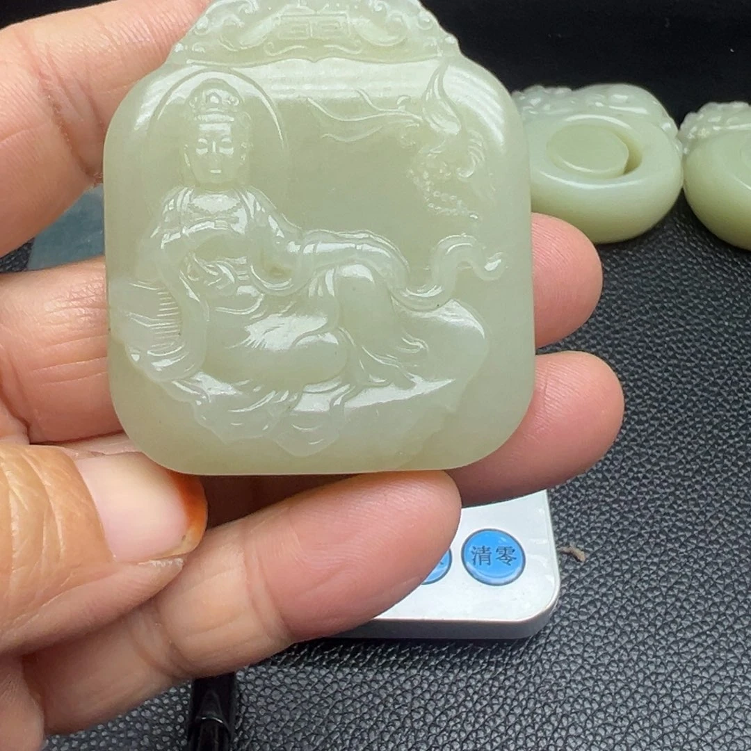 和田玉（糖玉）未镶嵌吊坠(不含链)