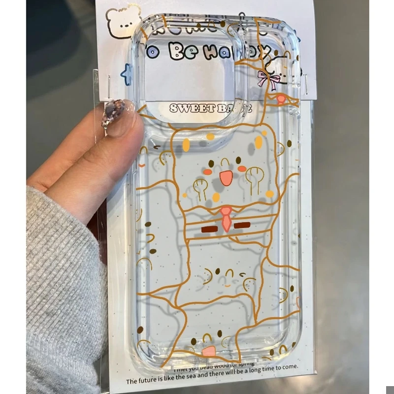 WildFire海绵宝宝适用iPhone16苹果14promax手机壳13太空壳15软xr