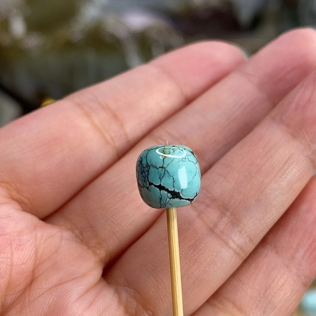 未镶嵌绿松石珠宝奇石9.3×9.1