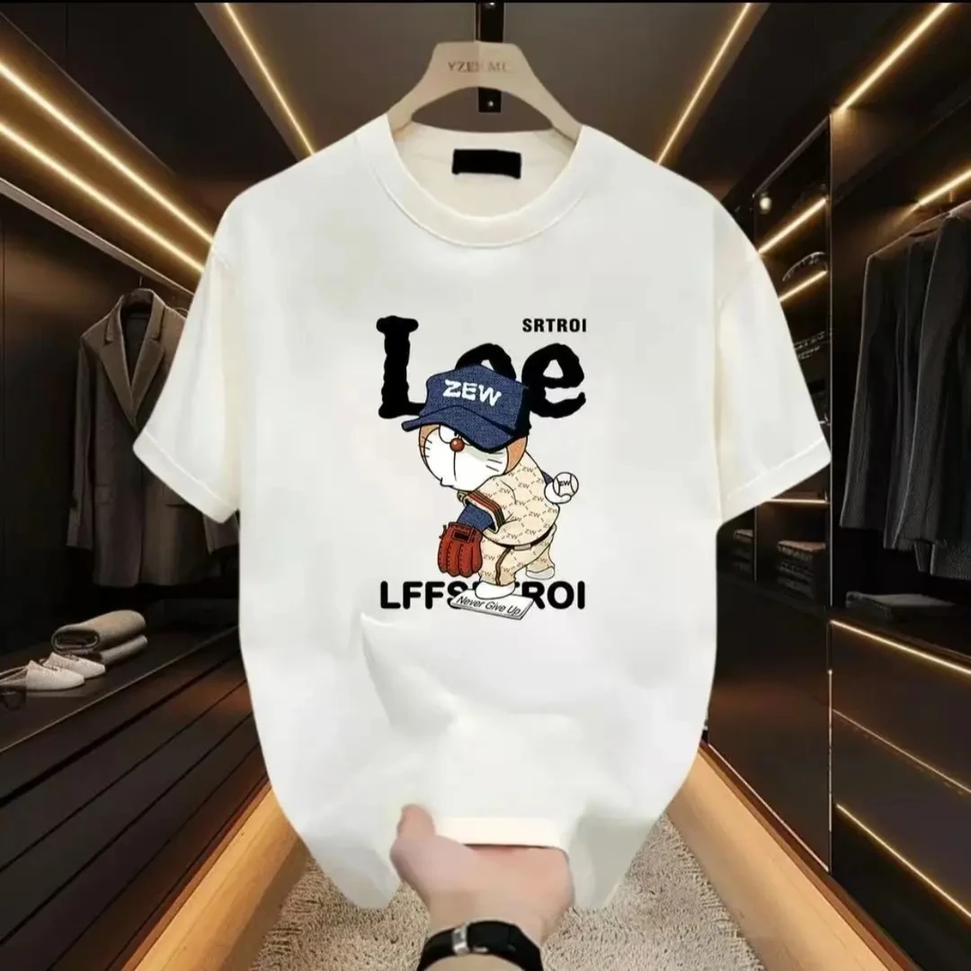 夏款情侣纯棉T恤圆领短袖百搭宽松潮流休闲时尚夏季