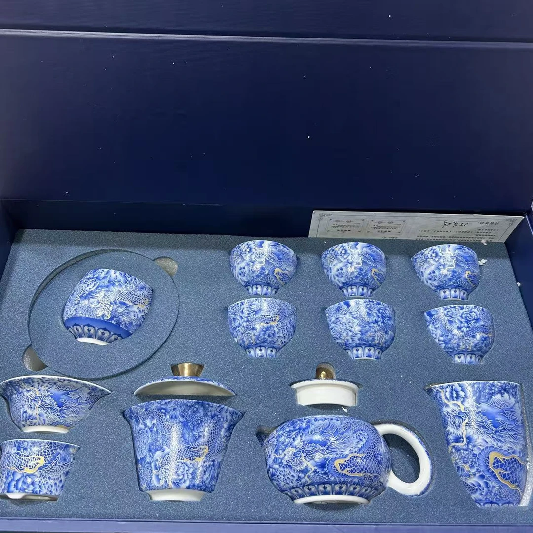 @@@@@@@@@@@@@@@@@掐丝银银龙茶具套装