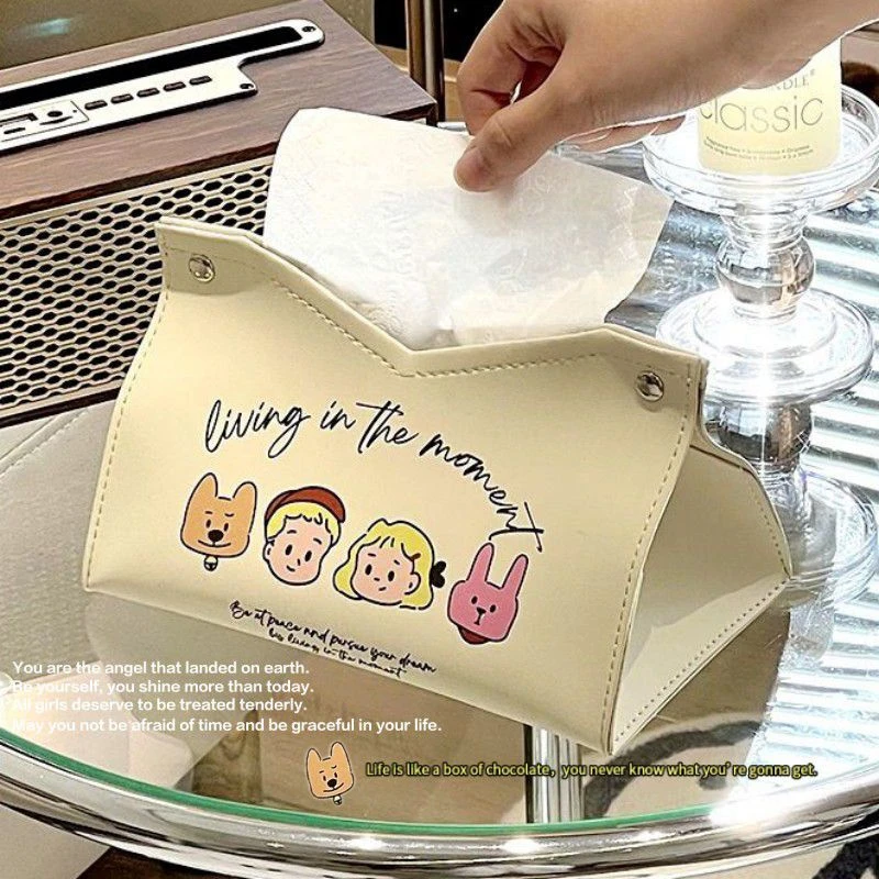 轻奢桌面纸巾盒简约ins奶油家用客厅茶几纸盒卧室车载餐巾抽纸盒