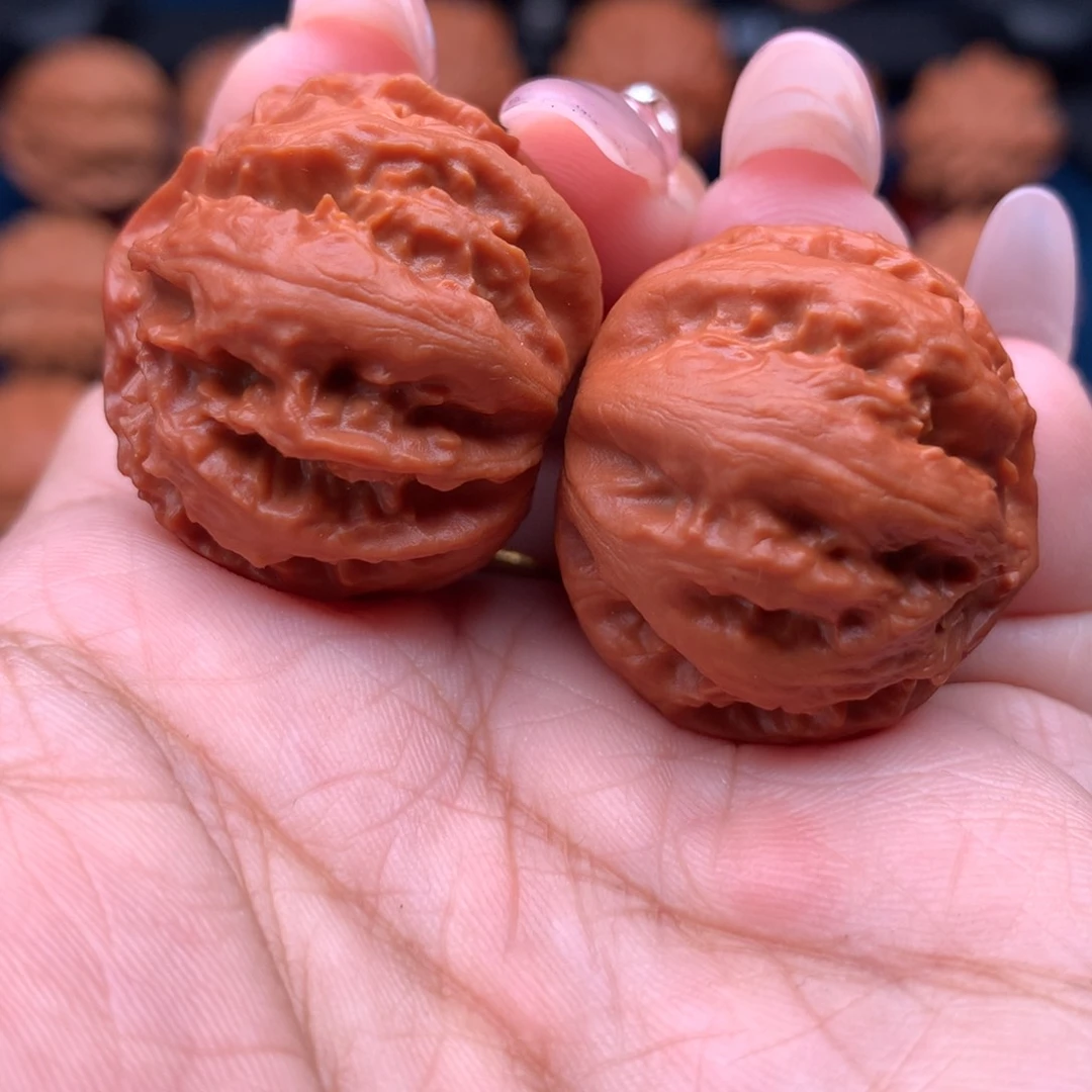 把件文玩核桃球八棱