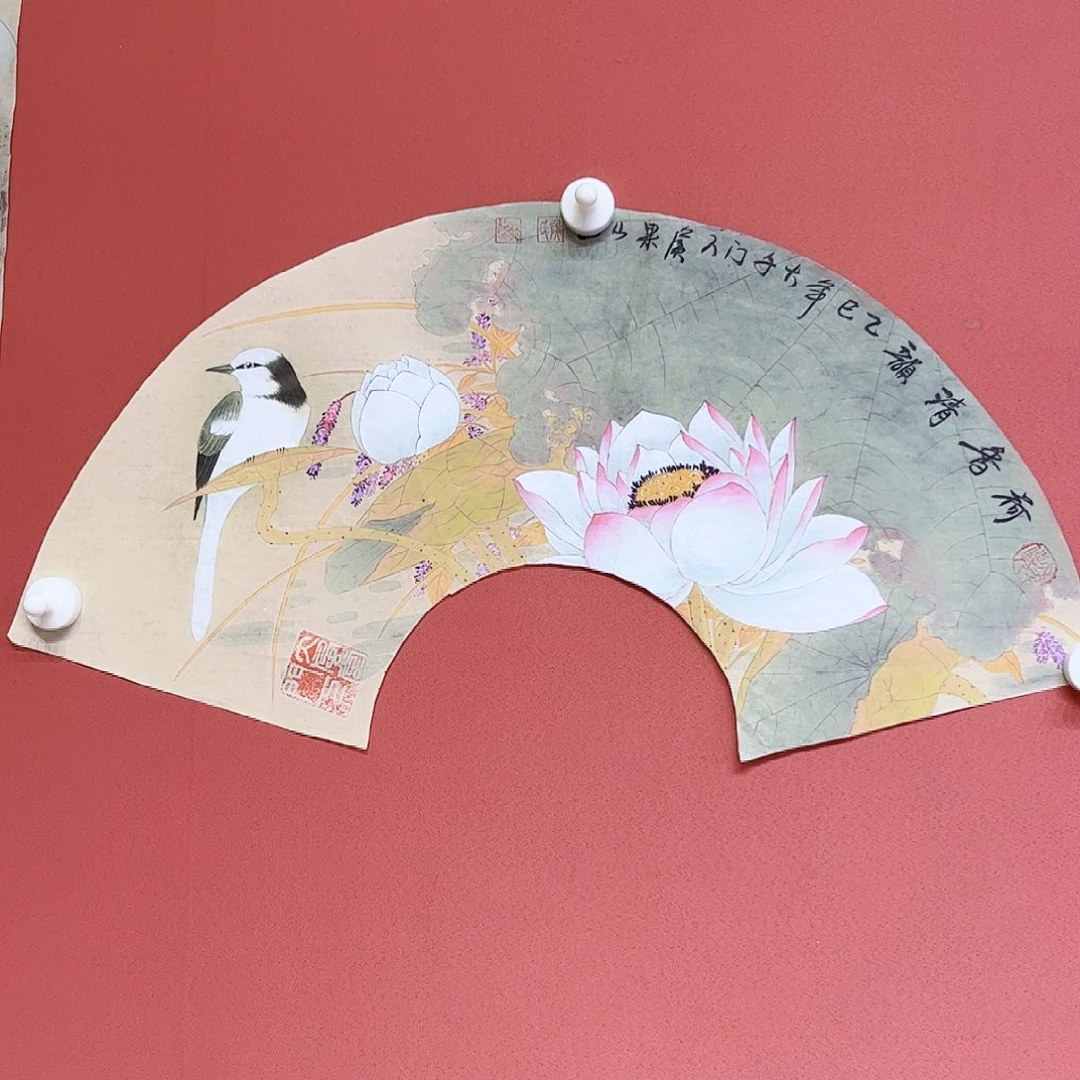 国画侯果山老师亲笔手绘作品朵