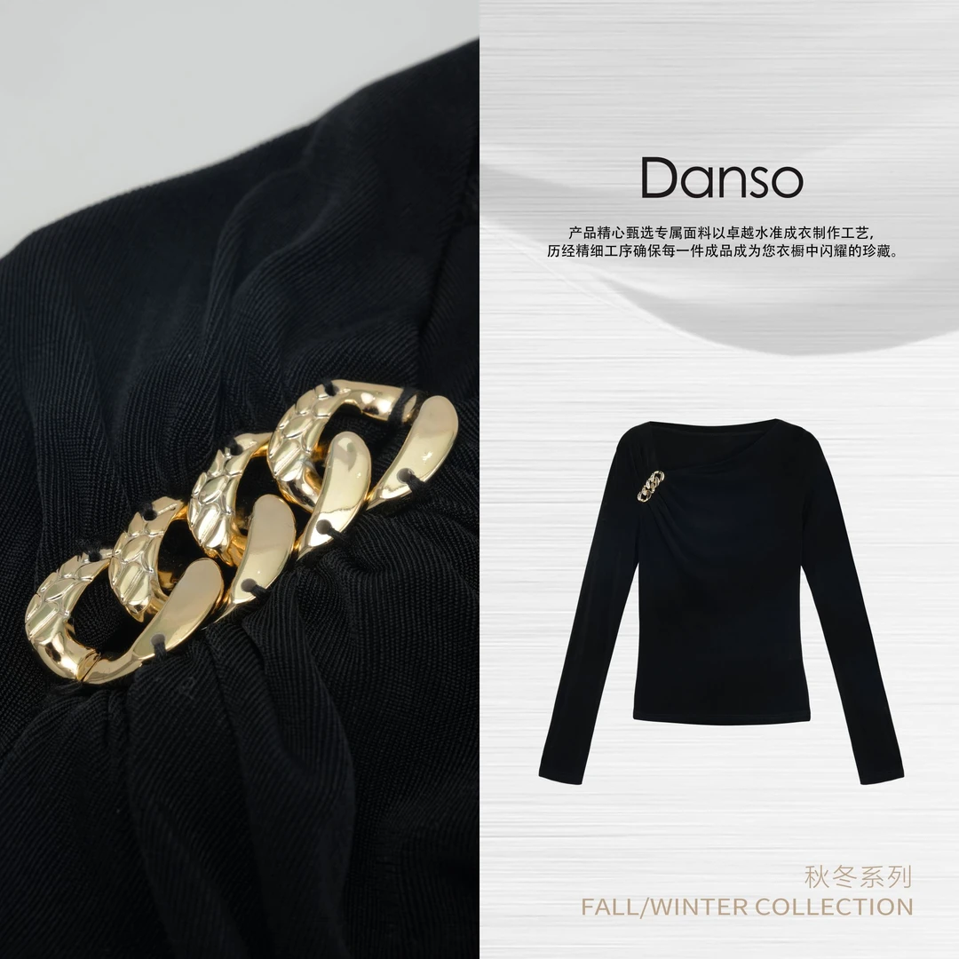 Danso丨反常规基础女人醋酸上衣丨玉美华