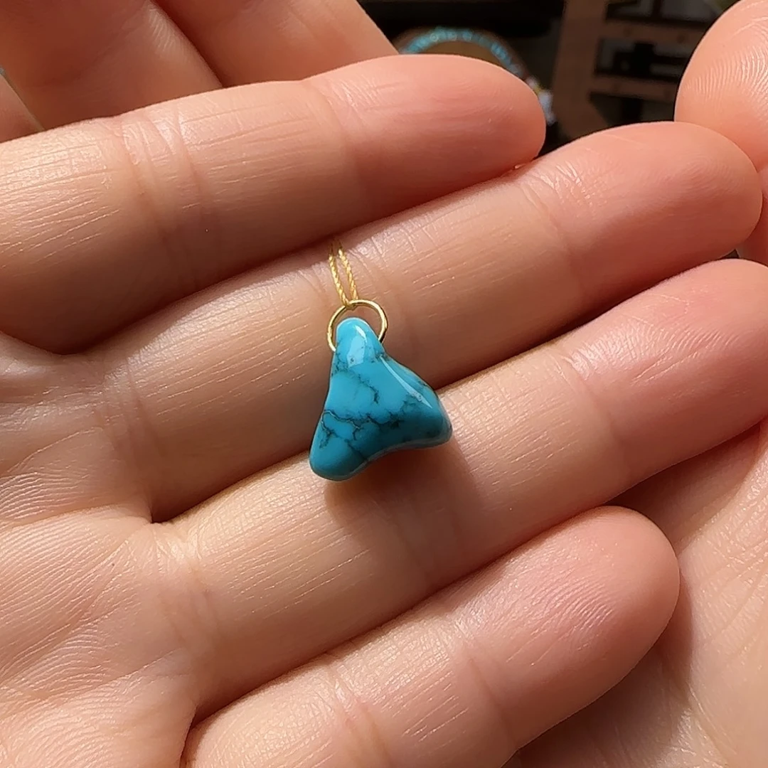 18K金镶嵌绿松石配饰