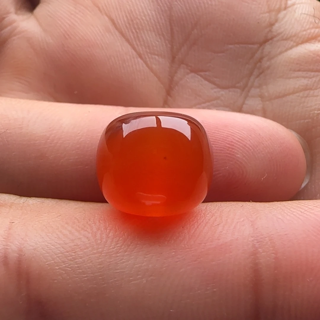 南红玛瑙老型12.1x10.6未镶嵌白纹