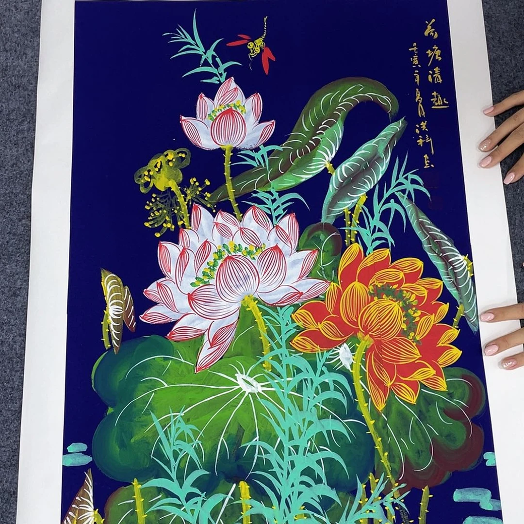 国画作品小姐姐放漏…