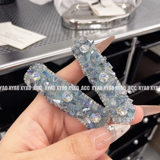 【两个装】超闪优雅重工气质发夹刘海bb夹少女侧边发卡发饰