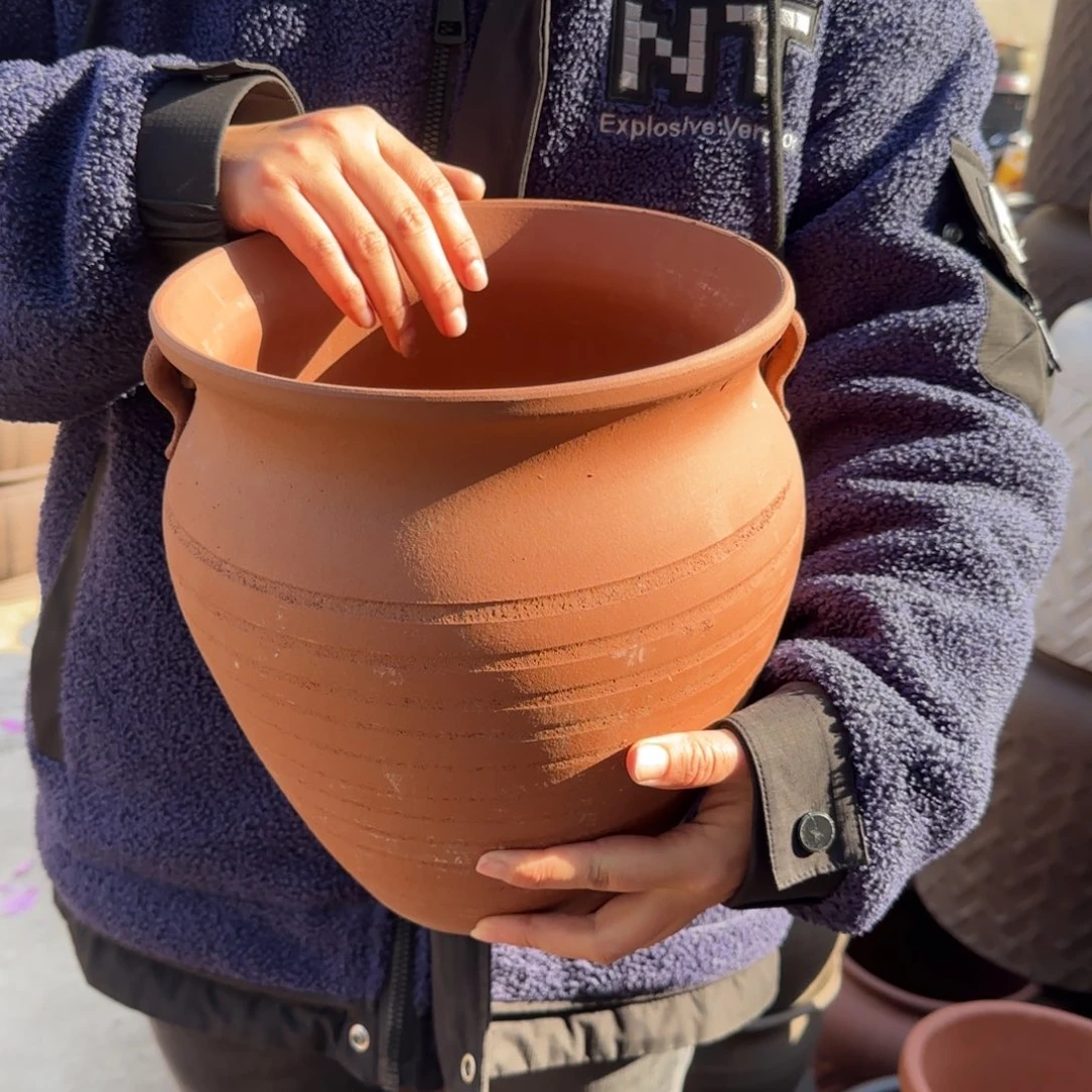 紫砂花盆口23高25宜兴紫砂