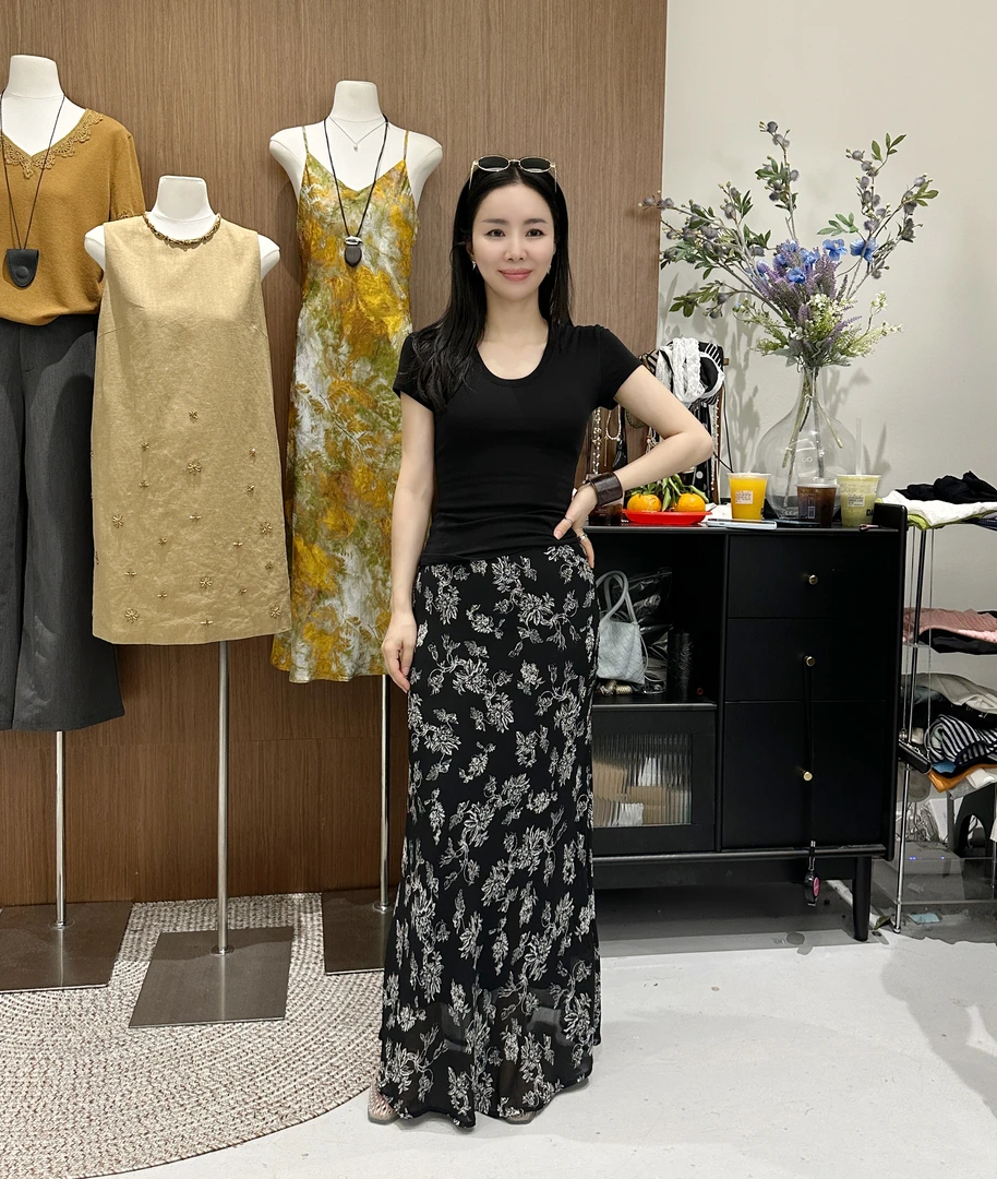 【NO退NO换】鑫燃KIKI 法式浪漫碎花鱼尾半身裙 2100 WU