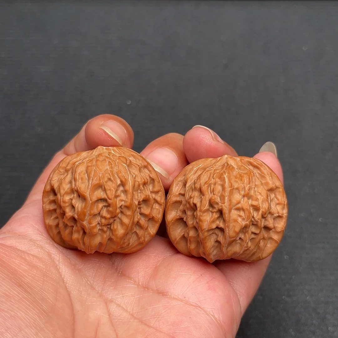 猴头核桃把件37×35全品头茬平谷老树一代磨盘XM3531