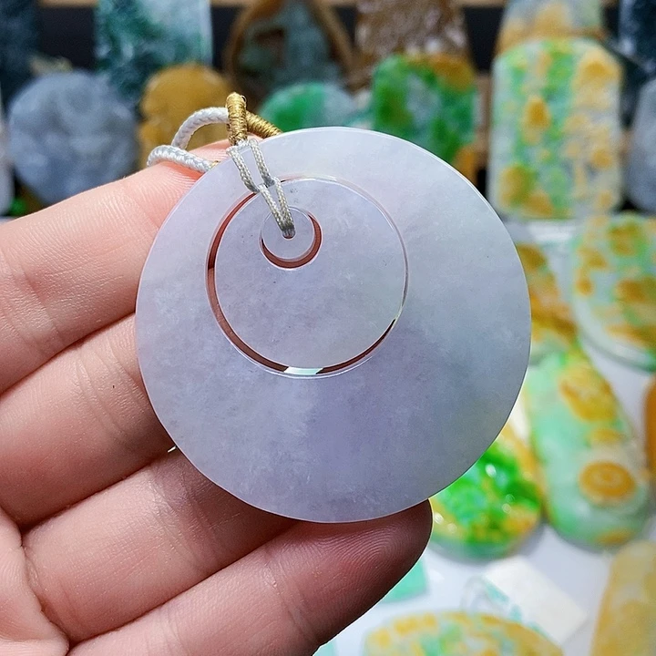 颈饰未镶嵌翡翠平安牌