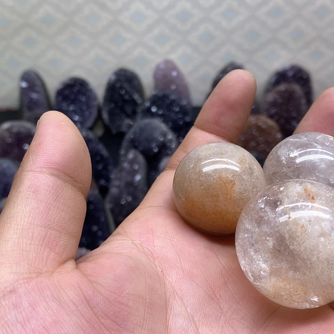 未镶嵌颈饰水晶水晶石23随机发货一个