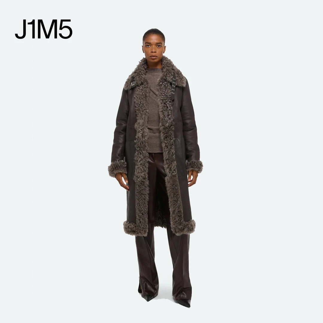 J1M5买手店 HELMUT LANG 26早春 皮毛长外套 设计师品牌