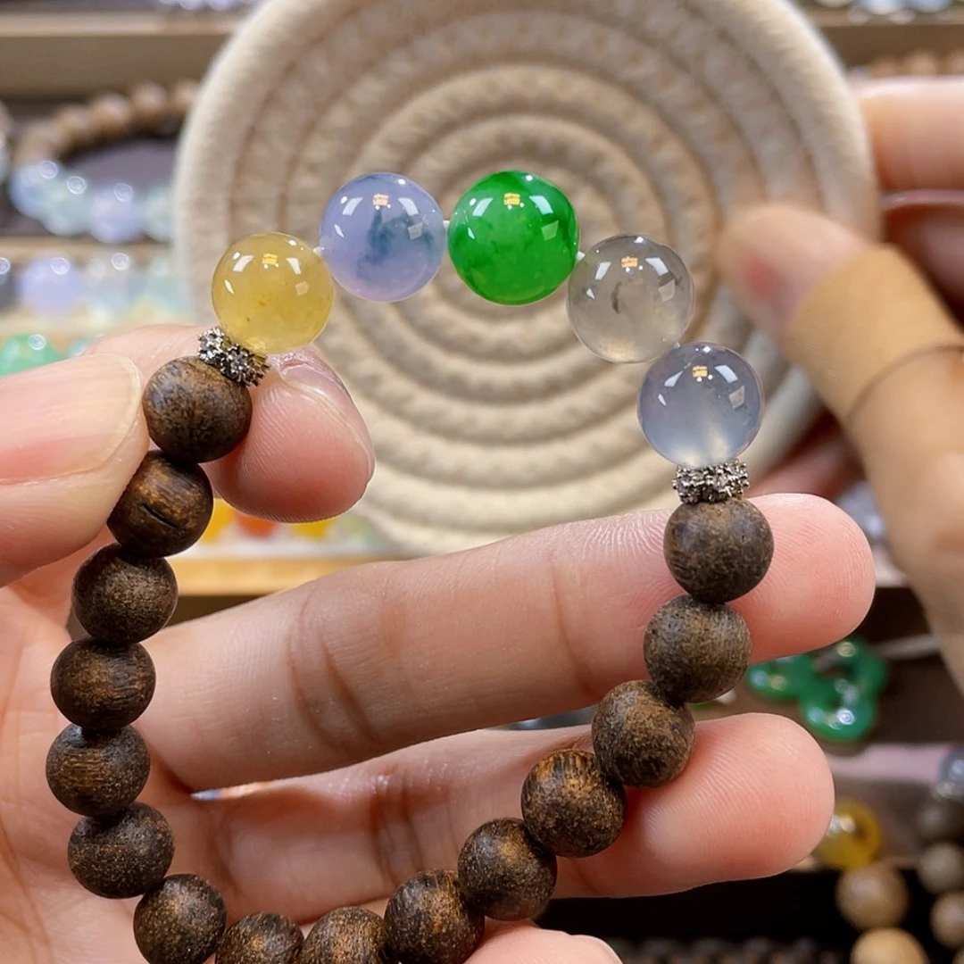 【闪购商品】未镶嵌手链翡翠卡10浓彩