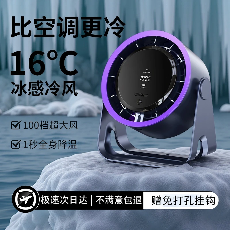 2025新款桌面风扇台式静音办公室夏季宿舍壁挂风扇挂墙循环风扇