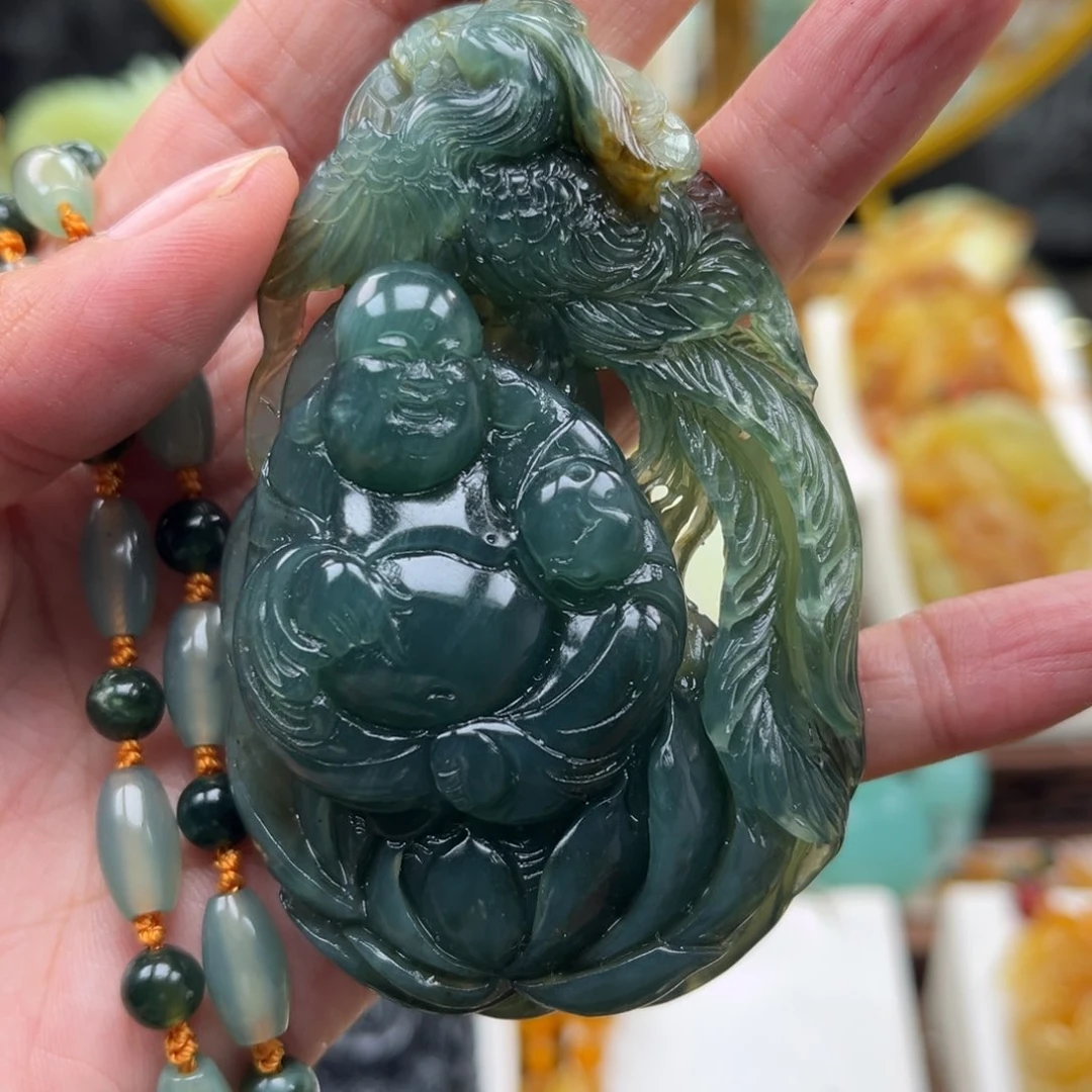 夜***·岫玉未镶嵌挂件挂件