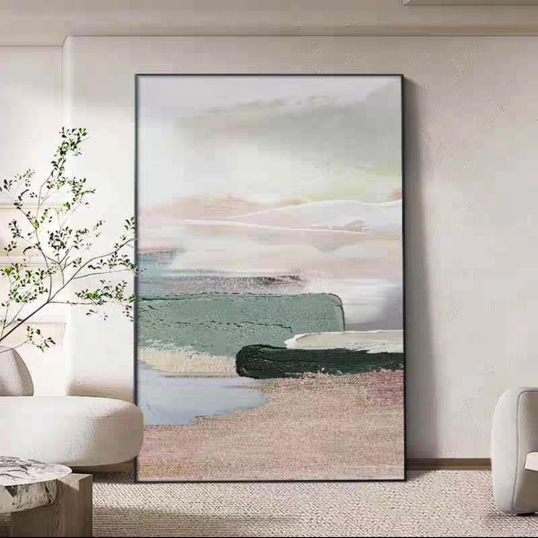 奶油肌理画客厅玄关装饰挂画落地艺术画逐梦，，，，，，，，，，，，，，，，，，，，