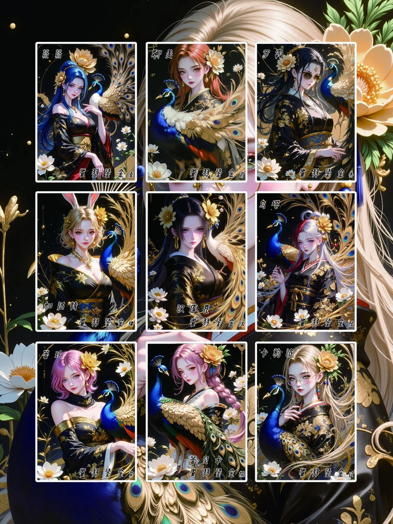 皖卡轩《雀羽鎏金》9宫金属合集